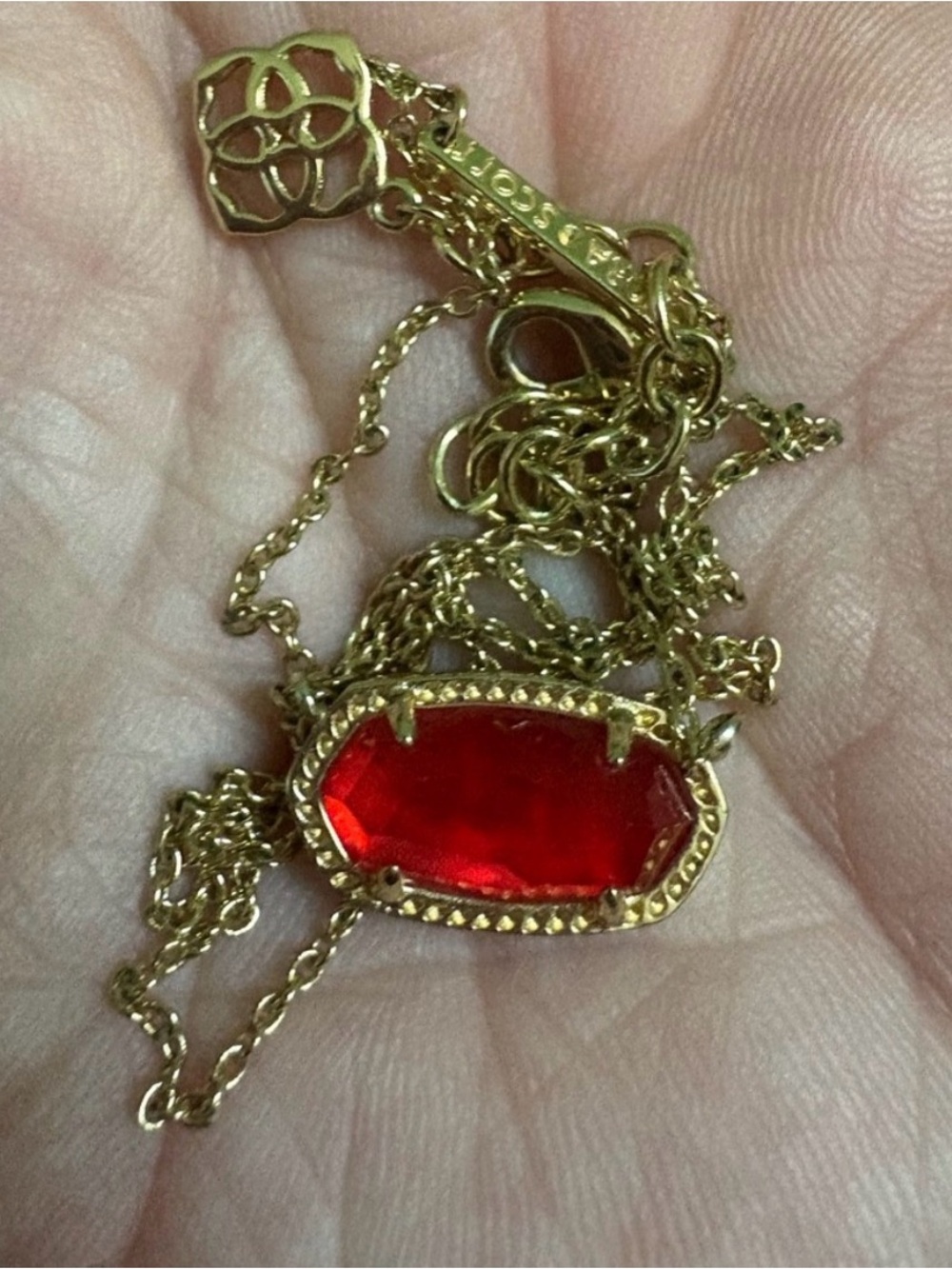 Kendra Scott Elisa Necklace Red